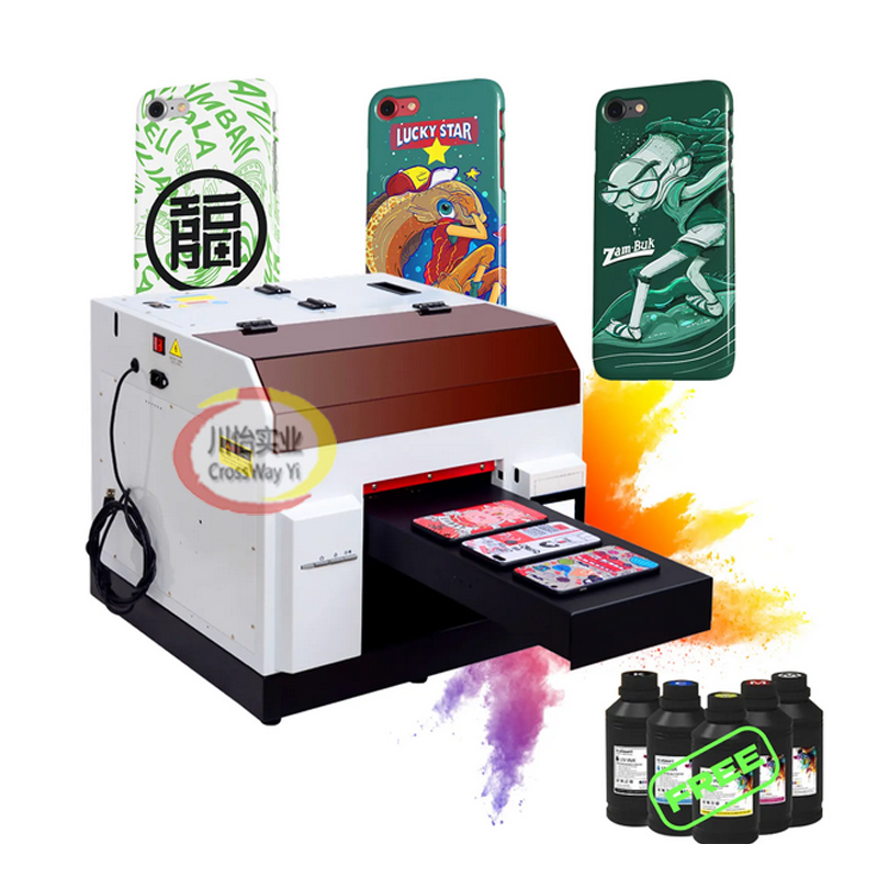 Commercial Photo Printer - มินิอิงค์เจ็ท LED A4 เครื่องพิมพ์พื้นเรียบเดสก์ท็อปขนาดเล็กเครื่องพิมพ์ UV 200