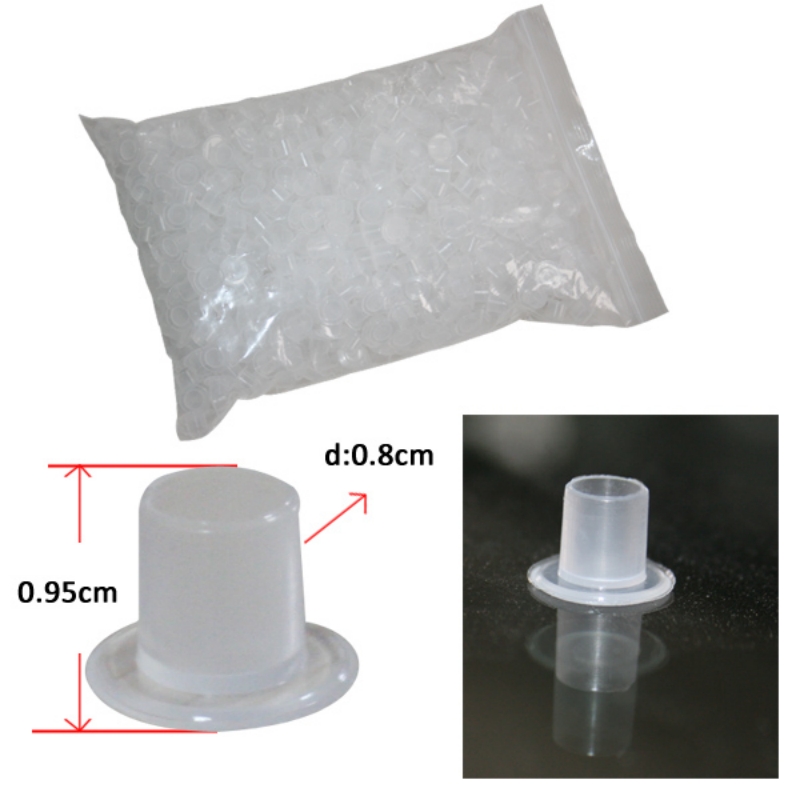 White Toner Transfer Paper - ใหม่ถ้วยใส่หมึกสักลายสีขาวตั้งได้เองขนาด8มม. 1000ชิ้น WSIC8-1000ถ้วยหมึกสักขนาดเล็ก #