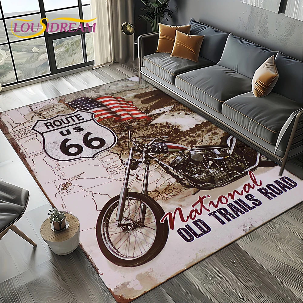 Commercial Road Printing - เส้นทาง 66 Retro America ประวัติศาสตร์แม่แผนที่,แม่ Estrada
