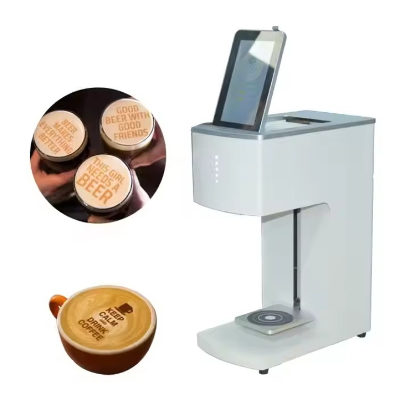 Commercial Photo Printer - เครื่องพิมพ์กาแฟ 3 มิติ สำหรับทำลาเต้อาร์ต อัตโนมัติเต็มรูปแบบ สำหรับใช้งานเชิงพาณิชย์