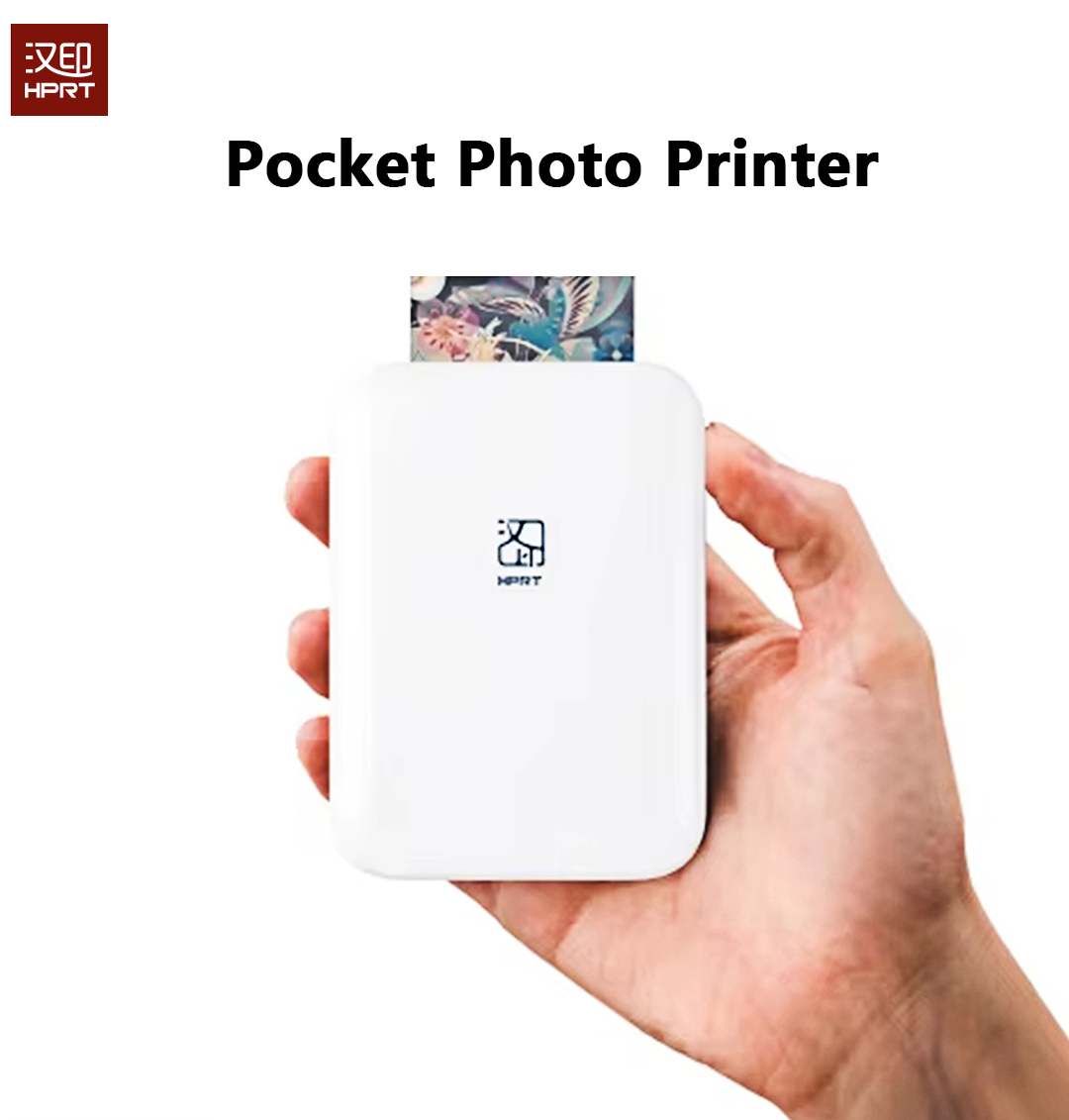 Commercial Photo Printer - HPRT Mini เครื่องพิมพ์ความร้อนเครื่องพิมพ์ภาพสีบลูทูธสมาร์ทมือถือมือถือกระเป๋าการพิมพ์สําหรับของขวัญ/ภาพ MT53 ใหม่