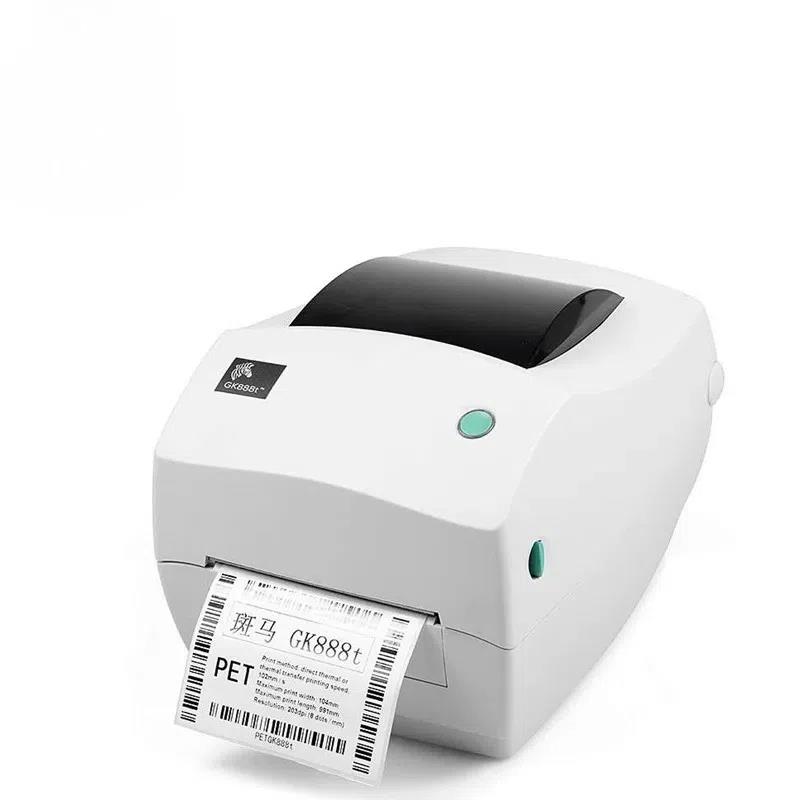 Commercial Printing And Mailing - เครื่องพิมพ์บาร์โค้ด ZEBRA GK888T ดั้งเดิมและใหม่การพิมพ์ที่อยู่คลังสินค้าโลจิสติกส์ทางไปรษณีย์ด่วน