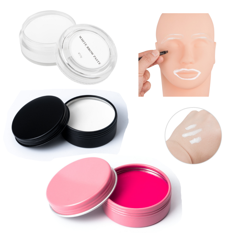 สีขาว/สีชมพู Tattoo Brow Paste - White Toner Transfer Paper บทวิจารณ์และราคา