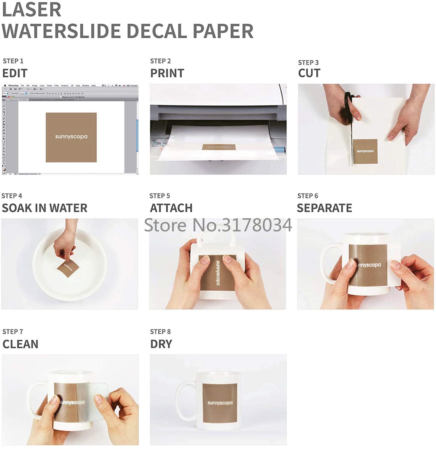 20แผ่นA4สีขาวเครื่องพิมพ์เลเซอ - White Toner Transfer Paper บทวิจารณ์และราคา