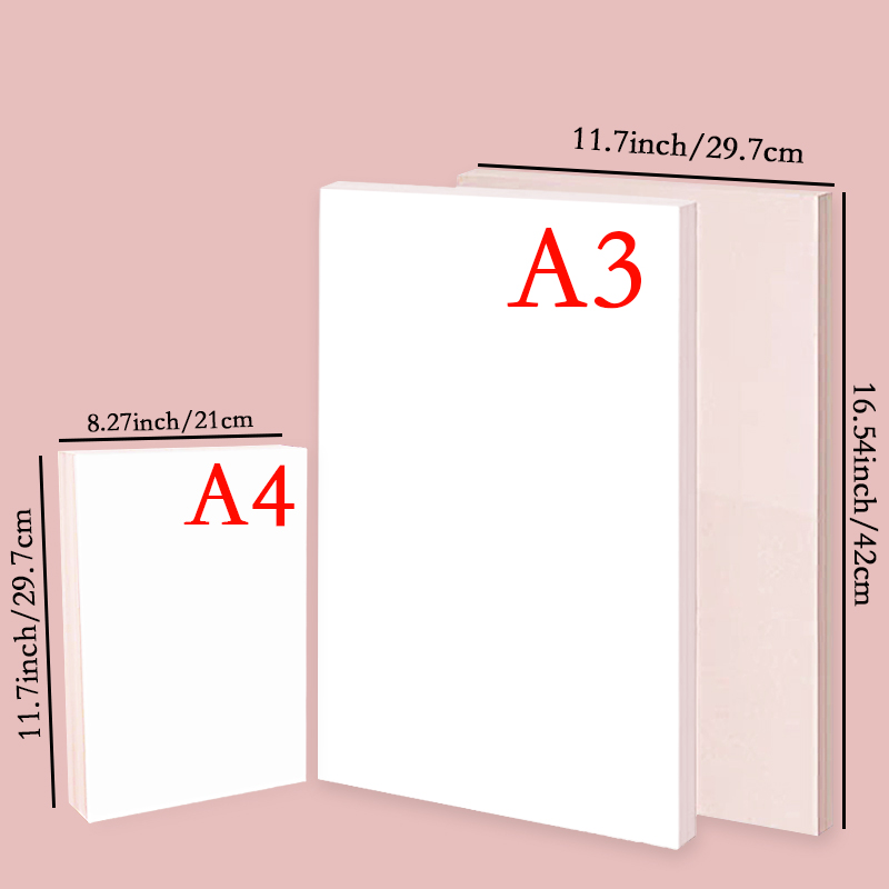 20/50Pcs A3 A4 ระเหิดความร้อนโ - White Toner Transfer Paper บทวิจารณ์และราคา